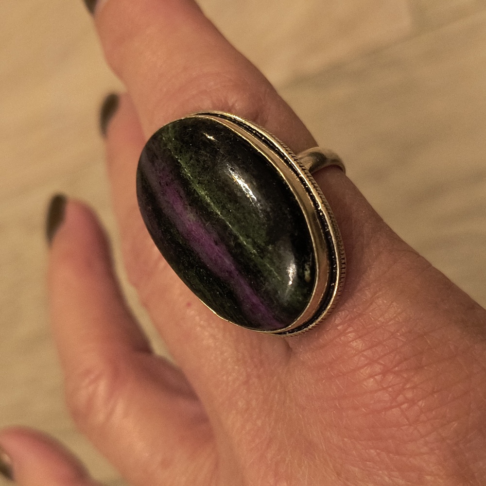 Large Stone Ring - image 1